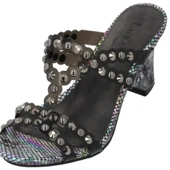 Laura Vita Nino 06, Plateau-Pantoletten, Damen, Schwarz/Grau