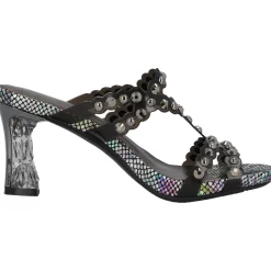 Laura Vita Nino 06, Plateau-Pantoletten, Damen, Schwarz/Grau