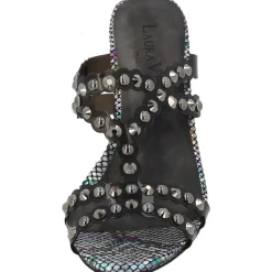 Laura Vita Nino 06, Plateau-Pantoletten, Damen, Schwarz/Grau