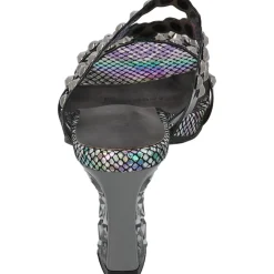 Laura Vita Nino 06, Plateau-Pantoletten, Damen, Schwarz/Grau