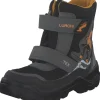 Lurchi 63L1033013, Winterstiefel, Kinder, black-yellow