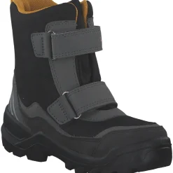 Lurchi 63L1033013, Winterstiefel, Kinder, black-yellow