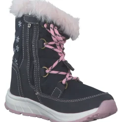 Lurchi 63L0013003, Winterstiefel, Kinder, navy/rose