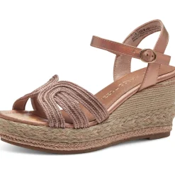 Marco Tozzi 28370, Plateau-Sandaletten, Damen, ROSE MET. COMB