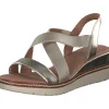 Marco Tozzi 28721, Plateau-Sandaletten, Damen, gold
