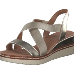 Marco Tozzi 28721, Plateau-Sandaletten, Damen, gold