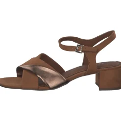 Marco Tozzi 28040, Plateau-Sandaletten, Damen, Braun