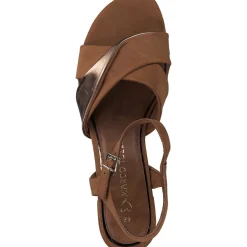 Marco Tozzi 28040, Plateau-Sandaletten, Damen, Braun