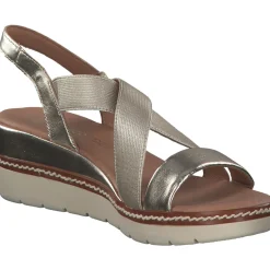 Marco Tozzi 28721, Plateau-Sandaletten, Damen, gold
