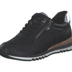 Marco Tozzi 23782, Schnürschuhe, Damen, BLACK/GUN MTL