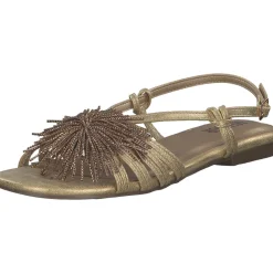 Menbur 25414, Keilsandaletten, Damen, gold