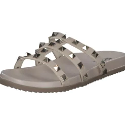 Menbur 24921, Plateau-Pantoletten, Damen, white (beige)