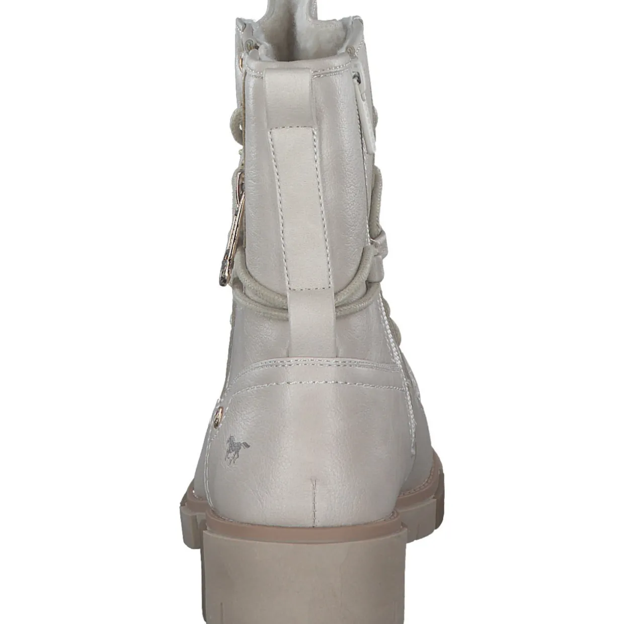 Mustang 1443602-243, Schnürstiefel, Damen, Beige (Ivory)