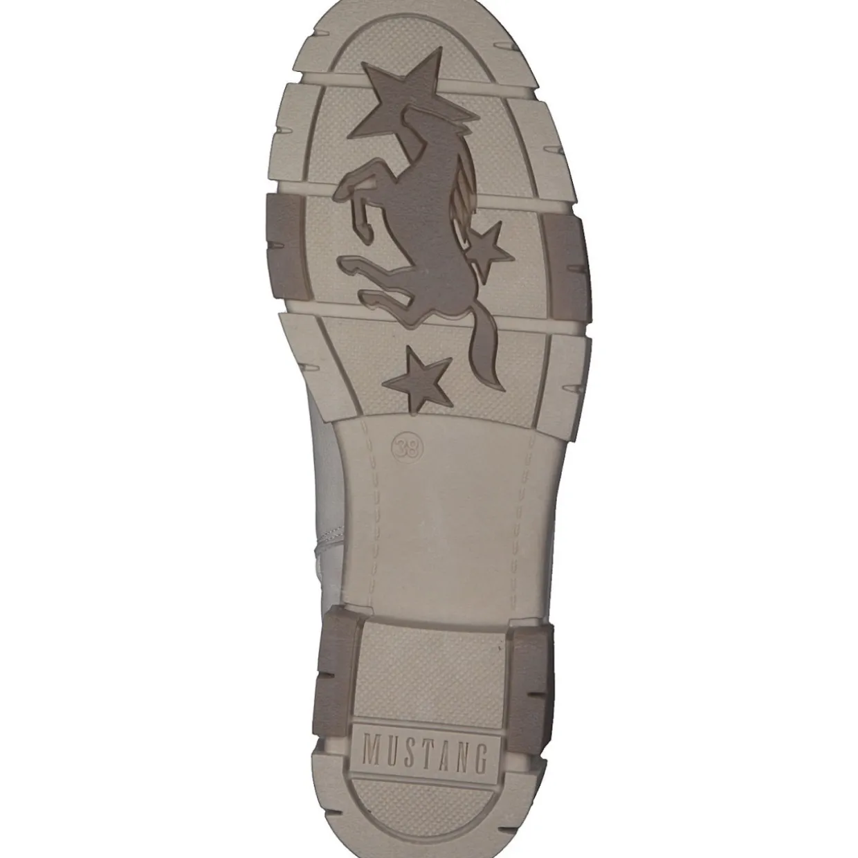 Mustang 1443602-243, Schnürstiefel, Damen, Beige (Ivory)