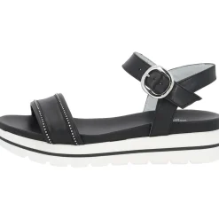 NeroGiardini E307812D, Keilsandaletten, Damen, Schwarz (Black)