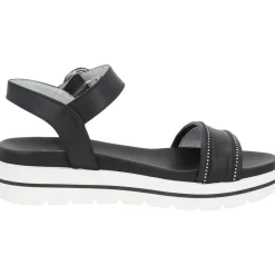 NeroGiardini E307812D, Keilsandaletten, Damen, Schwarz (Black)