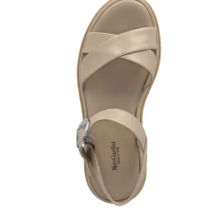 NeroGiardini E410740D, Keilsandaletten, Damen, Lino (Beige)