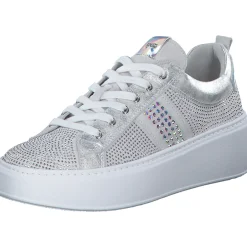 NeroGiardini E409988D, Schnürschuhe, Damen, weiß silber