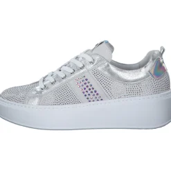 NeroGiardini E409988D, Schnürschuhe, Damen, weiß silber