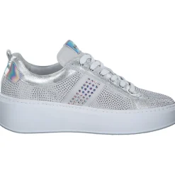 NeroGiardini E409988D, Schnürschuhe, Damen, weiß silber