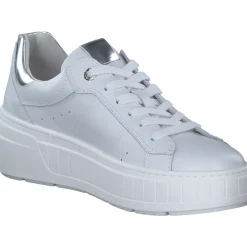 NeroGiardini E513093D, Schnürschuhe, Damen, bianco/argento