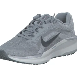 Nike Air Winflo 11 FJ9510, Schnürschuhe, Damen, lt smoke grey/mtlc pewt-pink