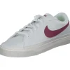 Nike Court Legacy DH3161, Sneakers Low, Damen, white/rosewood/sail pearl pink
