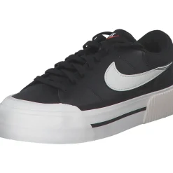 Nike Court Legacy Lift DM7590, Schnürschuhe, Damen, black/wail white/team orange