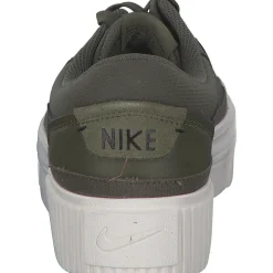 Nike Court Legacy Lift DM7590, Schnürschuhe, Damen, medium olive/black-sail-team o