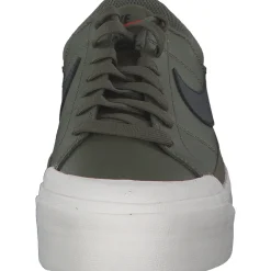 Nike Court Legacy Lift DM7590, Schnürschuhe, Damen, medium olive/black-sail-team o