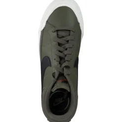 Nike Court Legacy Lift DM7590, Schnürschuhe, Damen, medium olive/black-sail-team o