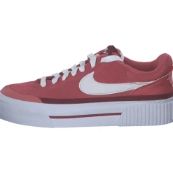 Nike Court Legacy Lift FJ1986, Schnürschuhe, Damen, adobe/white-team red-dragon re