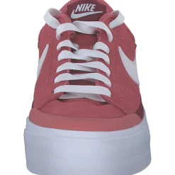Nike Court Legacy Lift FJ1986, Schnürschuhe, Damen, adobe/white-team red-dragon re
