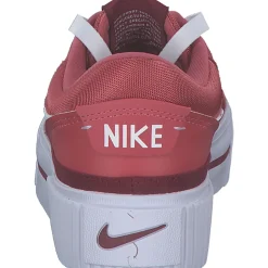 Nike Court Legacy Lift FJ1986, Schnürschuhe, Damen, adobe/white-team red-dragon re