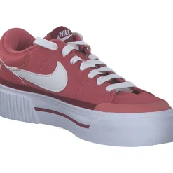 Nike Court Legacy Lift FJ1986, Schnürschuhe, Damen, adobe/white-team red-dragon re