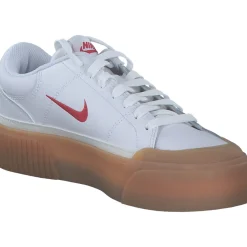 Nike Court Legacy Lift FV5526, Schnürschuhe, Damen, white/univ red-gum yellow-sail