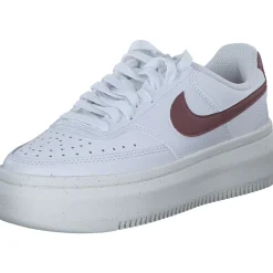 Nike Court Vision DZ5394, Schnürschuhe, Damen, white/team red-sail