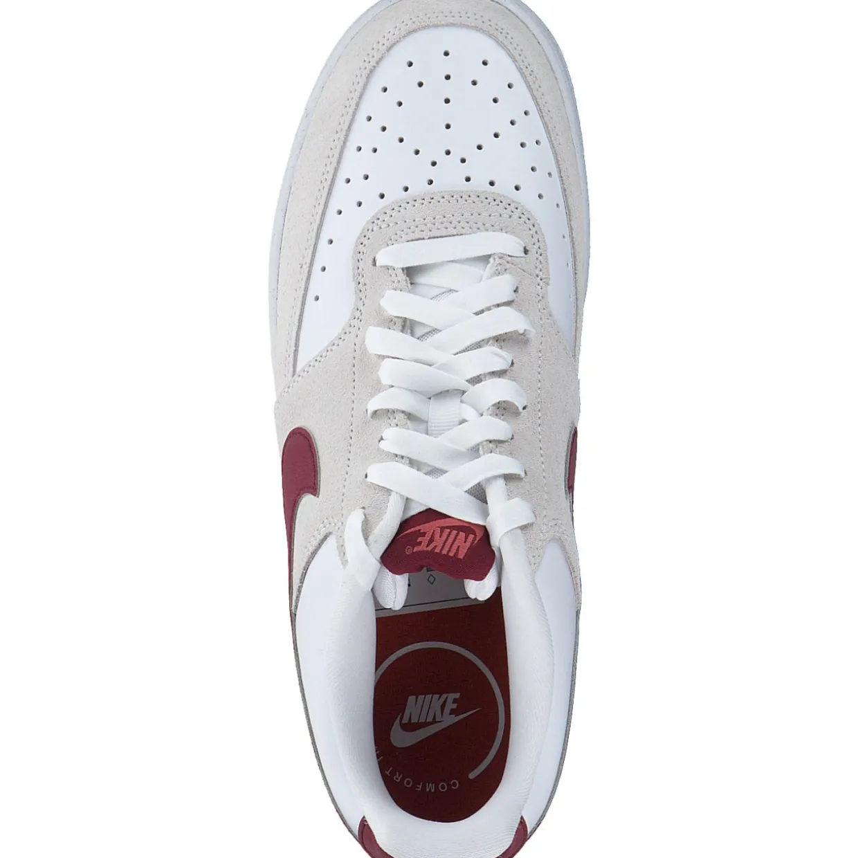 Nike Court Vision Low FQ7628, Schnürschuhe, Damen, Weiß