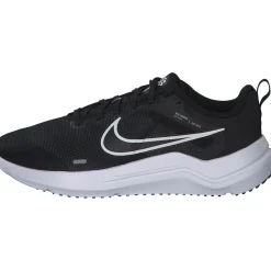 Nike Downshifter 12 DD9294, Sneakers Low, Damen, black/white-smoke grey-platinu