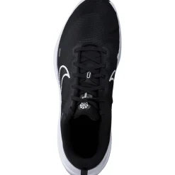 Nike Downshifter 12 DD9294, Sneakers Low, Damen, black/white-smoke grey-platinu