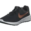 Nike Revolution 6 NN DC3729, Schnürschuhe, dk smoke grey/metl copper