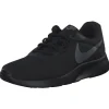 Nike Tanjun Refine DR4495, Sneakers, Damen, black/cool grey-volt-flat pewt
