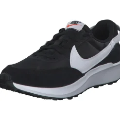 Nike Waffle Debut DH9523, Sneakers Low, Damen, BLACK/WHITE-ORANGE-CLEAR
