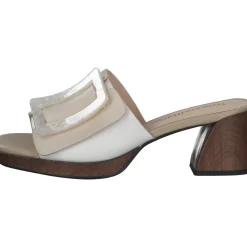 Noa Harmon 9236, Plateau-Pantoletten, Damen, Weiß (Weiß/Beige)