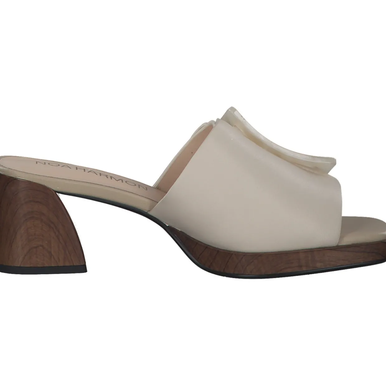 Noa Harmon 9236, Plateau-Pantoletten, Damen, Weiß (Weiß/Beige)