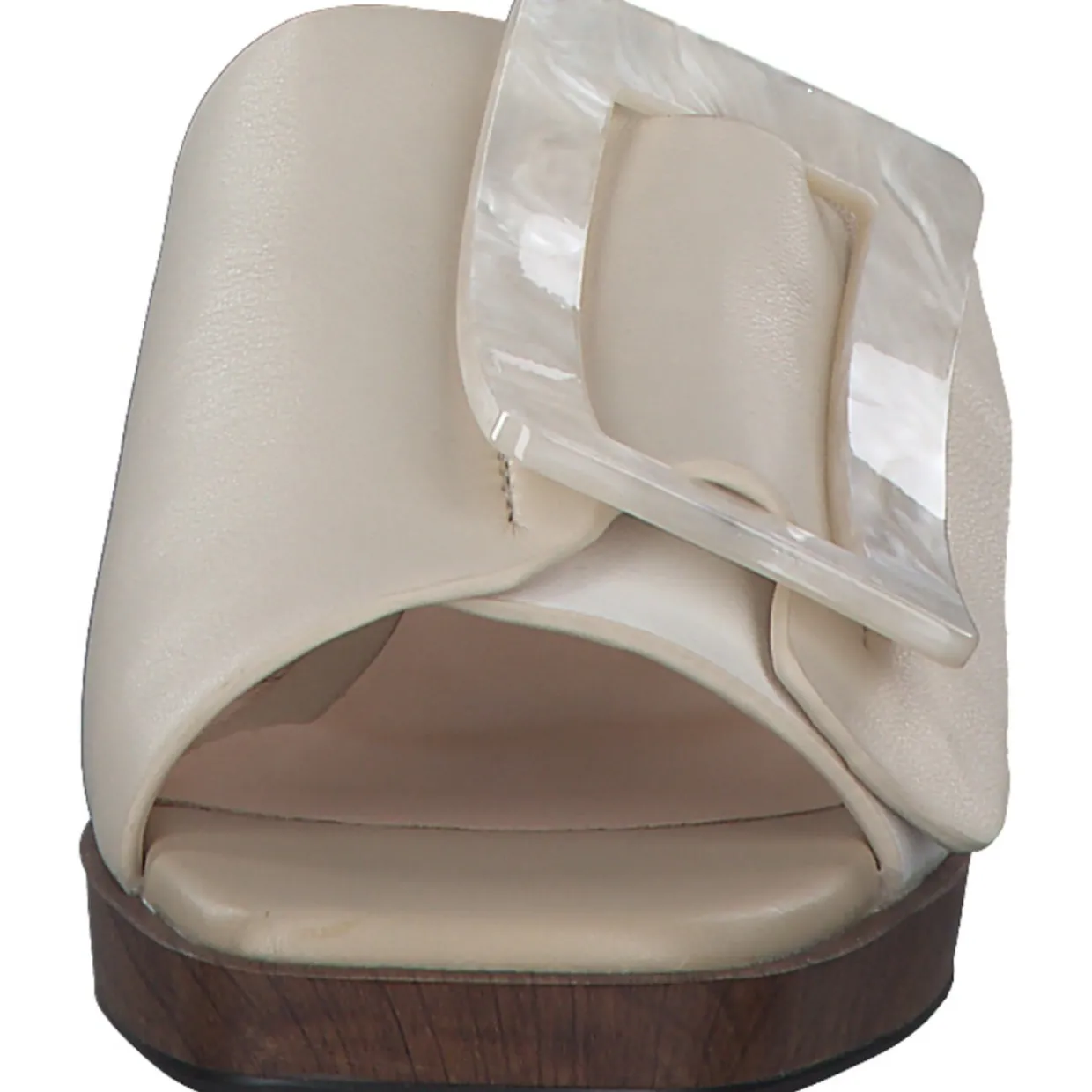 Noa Harmon 9236, Plateau-Pantoletten, Damen, Weiß (Weiß/Beige)