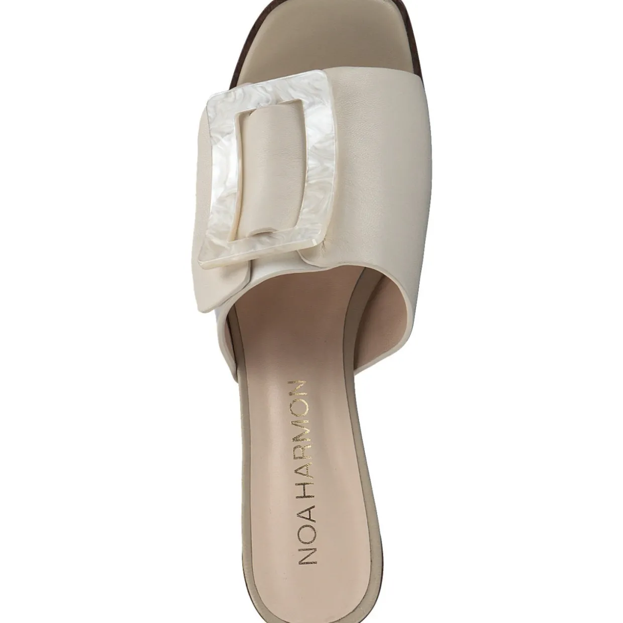 Noa Harmon 9236, Plateau-Pantoletten, Damen, Weiß (Weiß/Beige)