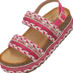 Palado Aifate by Sila Sahin , Plateau-Sandaletten, Damen, Pink