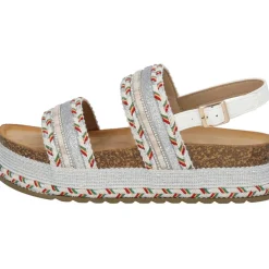 Palado Aifate by Sila Sahin , Plateau-Sandaletten, Damen, Silber