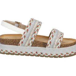 Palado Aifate by Sila Sahin , Plateau-Sandaletten, Damen, Silber